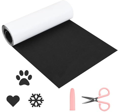 1 Rouleau Moquette Autocollante, Adhésif Puissant Feutre Autocollant, Feutrine Adhesive Noire, pour la Protection des Meubles DIY Crafting - 30x200cm, 1mm D'épaisseur (Rose, 30 * 200CM)