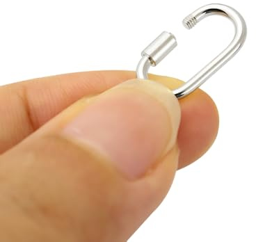 PUTNPC Link Lock Jump Ring 925 Sterling Silver Jewelry Components Silver Lobster Clasp Jewelry Clasp and Toggle Hidden Silver Clasp (Pack of 1)