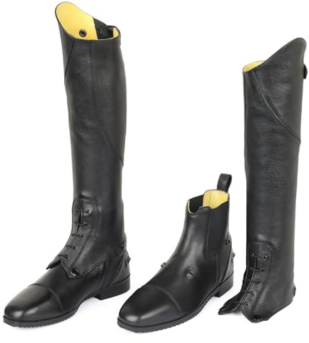 The Hinterland TuffRider Ladies Convertible Riding Boots – Use as Paddock or Tall Boots-Black-7