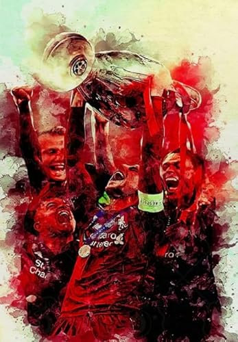 HfmQuisutron Jigsaw Puzzle 1000 Pieces Liverpools Champion Poster Wooden Colorful Ability Game For The Whole Family Adult Vf193Za