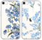 Yoedge 2 Pièces Coque pour iPhone 8/7 / SE 2020 / SE 2022 4,7, Transparente Silicone avec Motif Bleue Fleur Étui pour Filles Femmes, Antichoc Anti-Rayures Bumper Protection Housse pour iPhone SE
