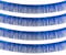 duoyif Lametta Fransen Girlande Blau 4Stück 20x200cm Metallic Foil Fringe Garland Folien Luftschlangen Deko Glänzende Quasten Girlande Für Geburtstag Hochzeit Karneval Party Deko (blau)