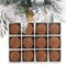 12 Stück Samt-Weihnachtskugeln 6CM, Beflockt Weihnachtsbaumkugeln Set Ornamente, Plastik Weihnachtskugeln Rot Grün Schwarz, Luxuriöses Design, Weihnachtsbaumschmuck (Braun)