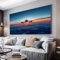 Flugzeug Passagierflugzeug Wandbilder Dekoration Wohnzimmer Wolken Sonnenuntergang Leinwand Bilder 60x120cm Leinwandbild Schlafzimmer Deko, Wandbilder, Groß Kunstdruck Art Bild Decor Canvas