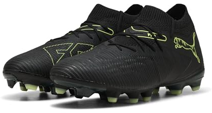PUMA Future 8 Match FG/AG - Tenis de fútbol Unisex, Puma Black Fizzy Light Green Terrain, 42.5 EU