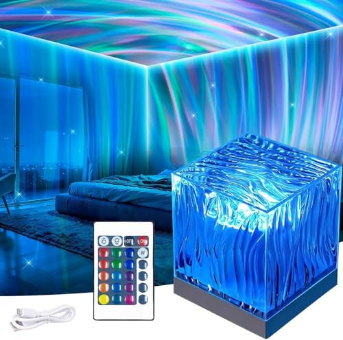 ZeiLaBang Kakadi LED Sternenhimmel Projektor mit Fernbedienung - Nachtlicht Nordlicht, Ocean Lamp Aurora Light, Luxocean Lampe Galaxy für Kinder