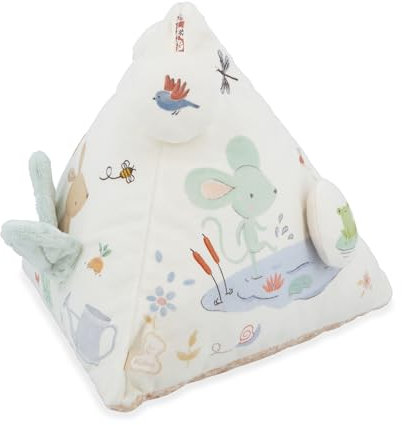 Kaloo-Baby-Aktivitätspyramide-Sensorisches und akustisches Lernspielzeug-Extra weiche Texturen-Stimuliert die Sinne: Hören,Tasten und Sehen-Ideal für Laufstall oder Krabbeldecke-Spielerisches Geschenk