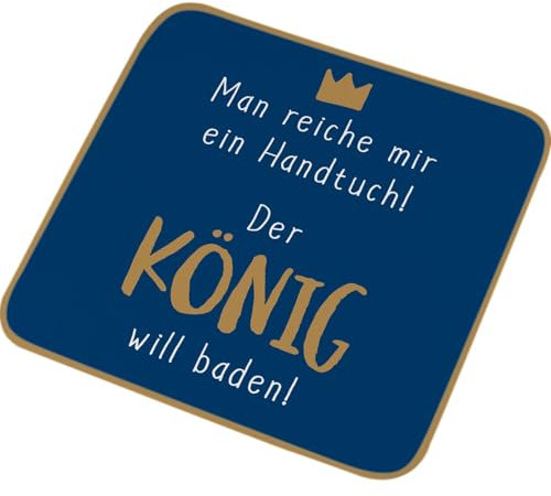 GRUSS & CO Zauberhandtuch mit Motiv König| kleines Handtuch, Gästehandtuch, in Form gepresst, 30 cmx 30 cm, Baumwolle | Geschenk, lustige Überraschung | 74382