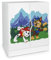Leomark Weiß Kleiderschrank für Kinder Schränkchen 60x42x78 cm (H) mit höhenverstellbaren Einlegeböden, moderner Kinderschrank mit UV-Druck Aufbewahrungsschrank ideal fürs Kinderzimmer (Paw Patrol 04)