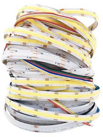 COB CCT/RGB/RGBW/RGBCCT LED-Lichtleiste LEDs/m Hochdichte flexible FOB COB RA90 lineare dimmbare LED-Leuchten DC12V/24V (RGB+CCT (12mm), DC 24V)