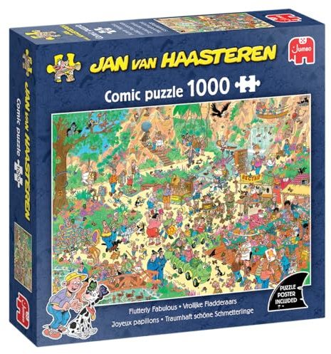 Jan van Haasteren, Traumhaft schöne Schmetterlinge, 1000 Teile Puzzle, Puzzle für Erwachsene, Ab 12 Jahren