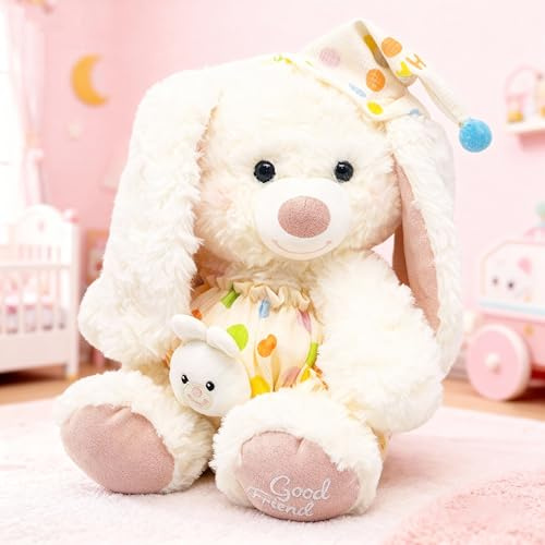 Gisqis Niedliches Plüschtier Hase, Kuscheln & Spielen, Realistic Stofftier aus Weiches Kuscheltier, Kinder