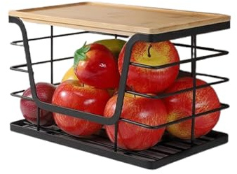 Dtaigou Porta Bolsas De Basura Dispensador | Para Debajo Del Fregadero Con Tapa De Madera,Soporte Apilable de Pared para Bolsas de Basura en Lavandería, Despensa, Dormitorio, , Bajo Fregadero,