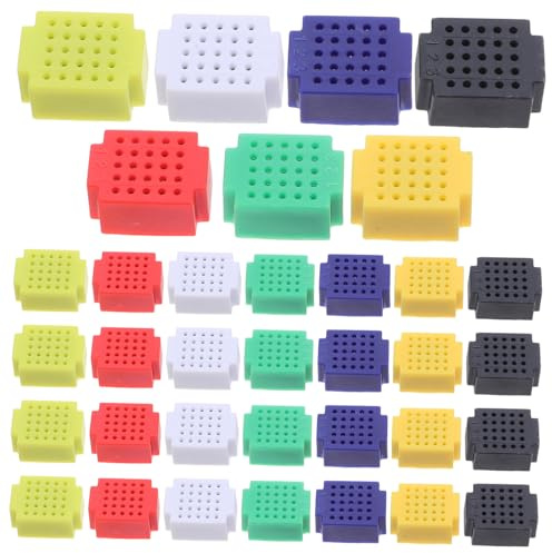 NUOBESTY 35pcs Line Breadboard Solderable Board Soldering Practice Board Plastic