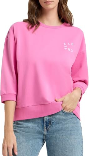 Elbsand Damen 3/4-Arm Sweatshirt Pullover mit Dreiviertel Ärmeln Loose Fit ESWParvin