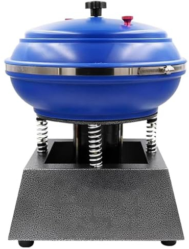 DIUNAOZI Buratto Vibrante,Lucidatrice per Gioielli con Buratto Magnetico, Buratto Elettrico da 6,2 L, Macchina per Lucidatura di Piccole Parti Metalliche, a Basso Rumore