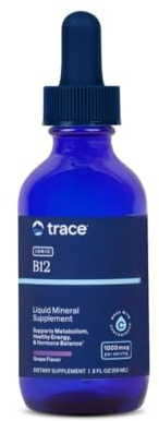 Trace Minerals Liquid Ionic Vitamin B12 1000 mcg, Methylcobalamin, 2 oz