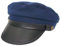 Roffatide Chauffeurmütze Schirmmütze Cabbie Barett Baskenmütze PU-Leder kurzem Visor Ente Zunge Marineblau