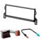CARAV 11-240-4-7 Radioblende Car 1-DIN in Dash Installation kit Set for MINI Hatch (R50/R53) 2001-2006; Cabrio (R52) 2004-2007 + ISO and Antenna Adapter Cable