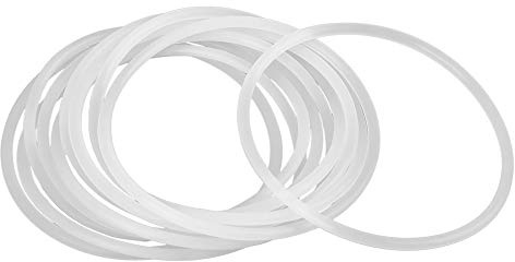 sourcing map 10Stk. Silikon O-Ringe 75mm OD 68.8mm ID 3.1mm Breite Weiß | VMQ Dichtung, Für Kompressor Ventile Rohr Reparatur