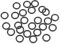 sourcing map Nitrile Caoutchouc Joints Toriques 16mm OD 11mm ID 2.5mm Largeur Métrique Nitrile Caoutchouc Joint Étanchéité Paquet de 25