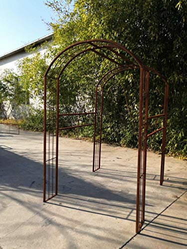Zen Man Edelrost Garten Rankgitter Metall Rost Gartendeko Rosenbogen Garten Rankhilfe Metall Rost 031992 130 * 180 * 220cm