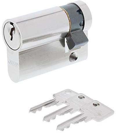 ToniTec Set aus einem Abus Türschloss Schließzylinder A93 + ToniTec Schloss Pflegespray Halbzylinder 10/55 mm