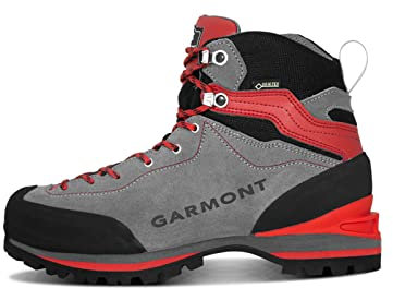 GARMONT Unisex - Erwachsene Outdoor Stiefel, Damen,Herren Sport- & Outdoorschuhe,Wechselfußbett,bedingt,steigeisenfest,Grey/Red,47 EU / 12 UK