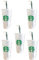 Starbucks 5er-Pack – wiederverwendbarer, mattierter Becher mit Deckel und grünem Strohhalm mit Stopper, 680 ml