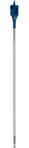 Bosch Professional 1x Foret plat Expert SelfCut Speed (pour Bois résineux, Panneau aggloméré, Ø 22,00 mm, Longeur 400 mm, Accessoire Perceuse à percussion)