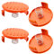 4 pezzi Tappi per rocchetto,Gli accessori della molla sono compatibili con i coprirocchetto di ricambio, tappi per rocchetto in ABS per Black-Decker, tosaerba RC-100-P, rocchetto per tagliabordi AFS
