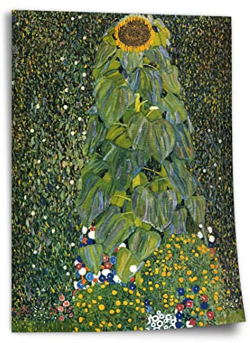 Printistico Poster Gustav Klimt - Die Sonnenblume (1907) Kunstdruck ohne Rahmen, Wandbild - A4, A3, A2, A1, A0, XXL - Wohnzimmer, Schlafzimmer, Küche, Deko