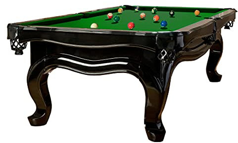 Billiard-Royal Billardtisch Pooltisch Modell Piano 9 ft. mit hochwertigem K-55 Bandengummi und freier Tuchwahl, Tuchfarbe:ohne Tuch