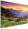Estika Leinwand bilder - Berge, Landschaft, Sonnenuntergang - 120x80 cm, 1 teilige kunstdruck - Wandbilder wohnzimmer, schlafzimmer, Moderne wanddeko, Bild auf leinwand - Natur bilder - 1868A_1B