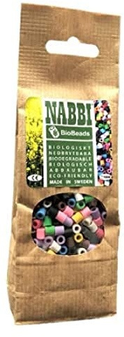 NABBI BioBeads 1000 Pack for Pegboards Ironing Fuse Melting Beads Biodegradable (Assorted Mix)