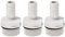 PATIKIL Tuyau Barbillon Raccord Droit 13mm Barbelé G3/4 Mâle Filetage, 3 Paquet POM Plastique Tuyau Connecteur, Gris