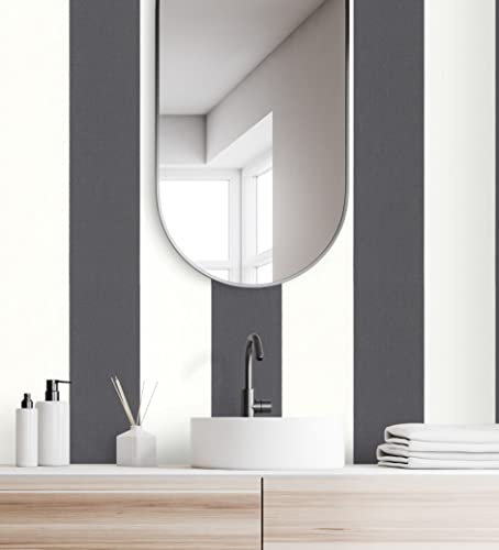 GAULAN 500451836 - Vlies-Vinyltapete, Strapazierfähig, Abwaschbar. Karo-Tapete in Schwarz-Weiß-Grau für Wohnzimmer Küche Bad Esszimmer - Muster DIN A4