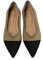 MACHSWON Women’s Ballet Dressy Flats Pointed Toe Knit Dress Shoes Slip On Casual Foldable Ballerina Walking Shoes (Khaki, Size 6)