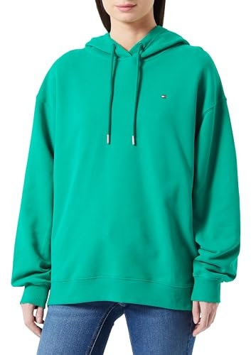 Tommy Hilfiger Sudadera Hoodie con Capucha para Mujer, Verde (Olympic Green), 54