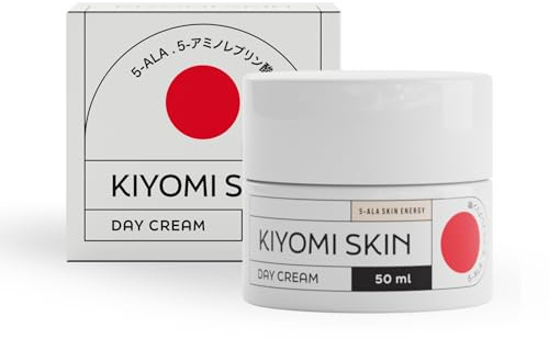 5-ALA Gesichtscreme - 50ml mit Hyaluron - bei trockener Haut, dermatest sehr gut, vegan mit Beta Glucan Spendet intensiv Feuchtigkeit Tagespflege Daycream