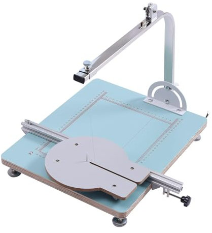 Hot Wire Foam Cutter, Electric Tabletop Styrofoam Cutting Machine, Polystyrene Cutting Tool Set with LED Display, Circular Dies for Cutting Forming Sculpting Foam Materials