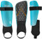Northdeer Jungen Schienbeinschoner Fussball mit Knöchelschutz - Shin Guards für Kinder Mädchen (Blau M)