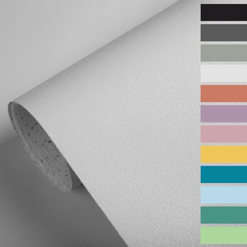 EUNEWR Tapete Klebefolie 40CMx10M, Selbstklebende Klebefolie Abnehmbar Schälen und Kleben, Matt Modern Wandpapier Wandtapete für Wohnzimmer Schlafzimmer Küche Möbel Wand Schrank (Weiß)
