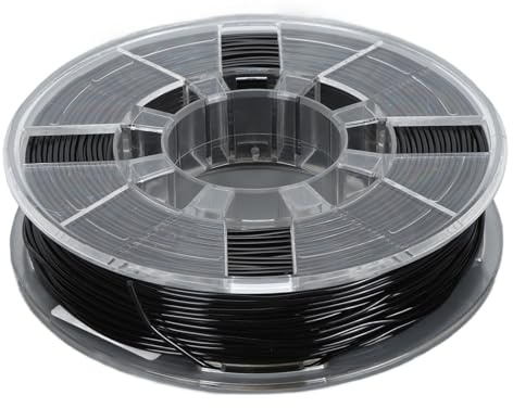 Elprico 3D-Drucker-Filament, 1,75 mm TPU, Flexibel, 0,03 mm, Hohe Elastizität, 95 A, Passend für die Meisten FDM-Drucker, 250 g (0,55 lbs), Schwarz