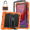 SEYMAC Custodia per Lenovo Tab M11 2024 (TB-330FU/TB-331FC), con Proteggi Schermo/Supporto Pieghevole/Tracolla, Portapenne, Arancione