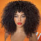 YEESHEDO Kinky Curly Perücke Wasser Lockige Körpertiefe Welle Lange verworrene lockige Perücken für Frauen Glueless Brasilianisches 180% Dichte Hitzebeständiges Synthetische Haar (Dunkelbraun)