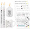 LivDeal 6 PCs Kerzentattoo Kerzenfolie (200+ Muster)| Wasserschiebefolie Kerzen dekorieren, Wassertransferdruck | Sprüche & Bilder Relax zum Verschenken (einfach)