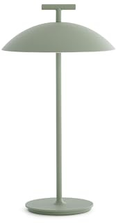 Kartell Lampada da Esterno dimmerabile Ricaricabile, Verde Salvia, H 36,5 cm
