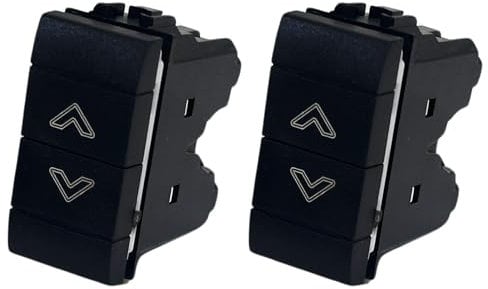 Voltix Set di 2 Interruttori Doppio Pulsante Compatibili con Bticino per Tapparelle Elettriche, Interruttore Compatibile con Bticino Living Light e Living International (2 Pezzi Doppio Pulsante)