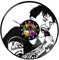 Orologio da Parete in Vinile cantante - Design ultimo di Ultimo -Decorazione Murale per Casa, Cameretta o Ufficio – Idea Regalo Originale per Fan e Amanti della musica– Catoju